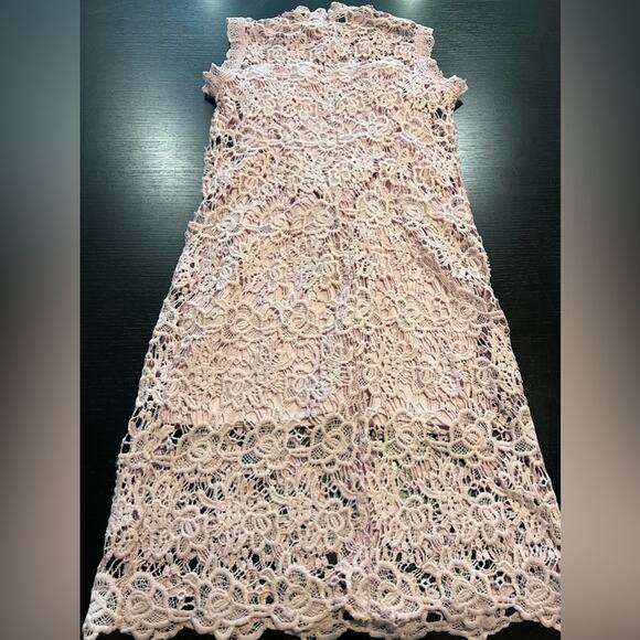 NANETTE LEPORE PURPLE LACE SHEATH DRESS SIZE 8 - Picture 7 of 7